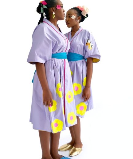 Lavender Butterfly kimono