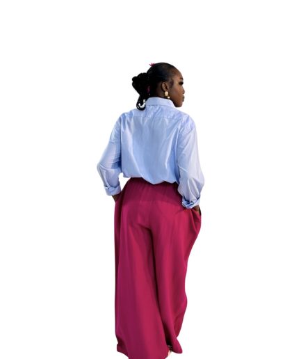 Loose fit hot pink pants