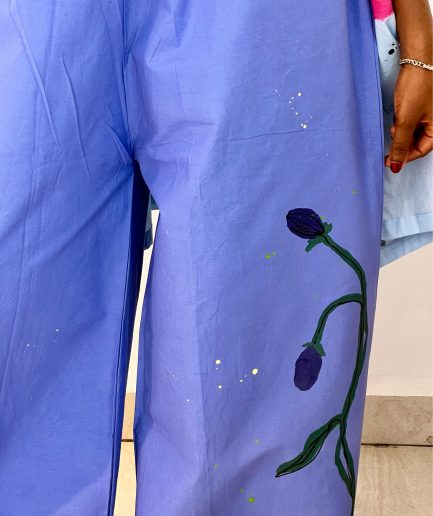 Oversized Corn flower blue pants